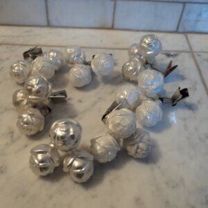 Christmas glass clip on ornaments~ lot of 7